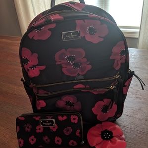 Kate Spade Back pack, wallet, & coin purse all 3